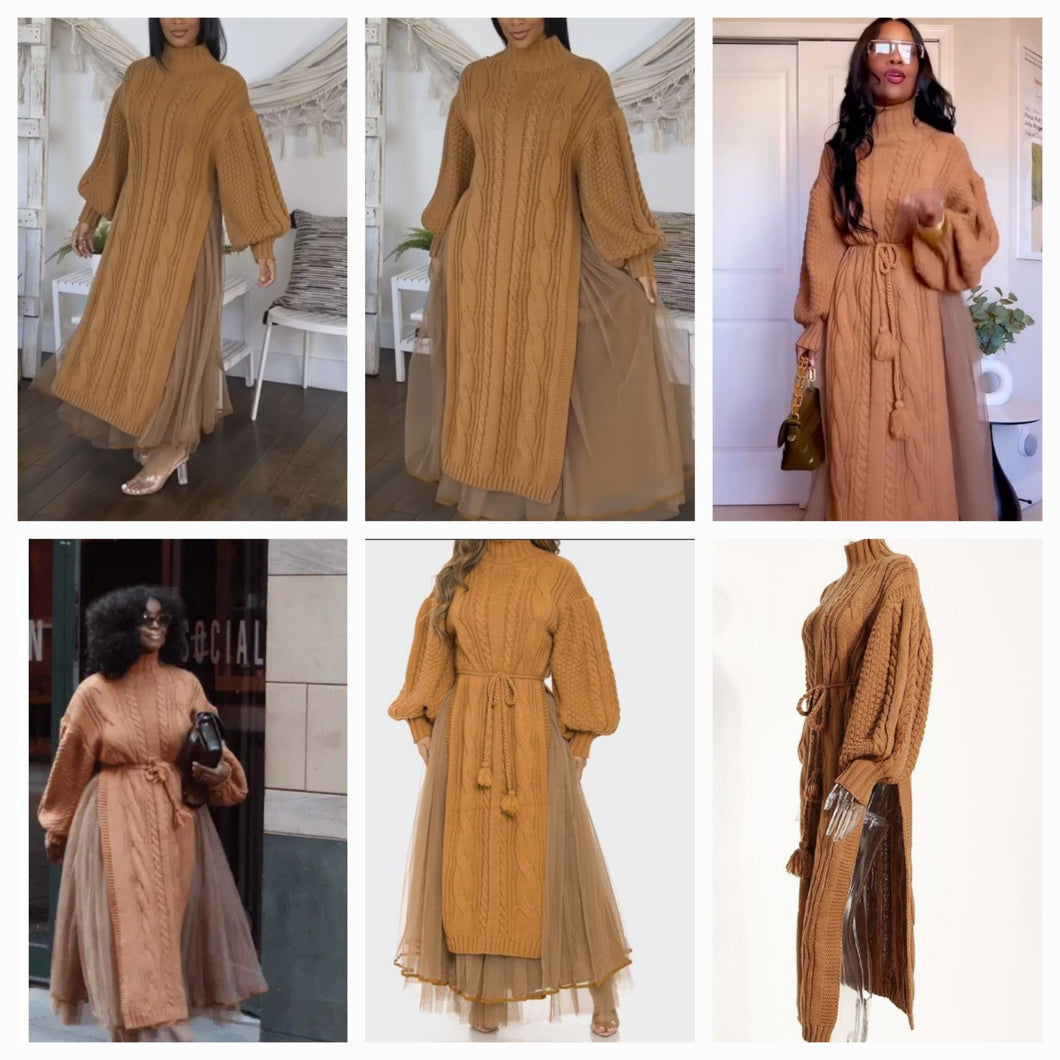 Who's That Girl Sweater/Tulle Dress