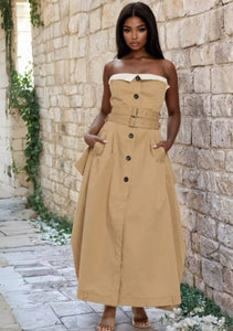 Kennedy Trench Maxi Dress