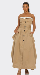 Kennedy Trench Maxi Dress