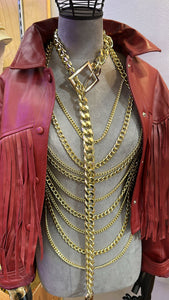 Metal Top and Chain Belt