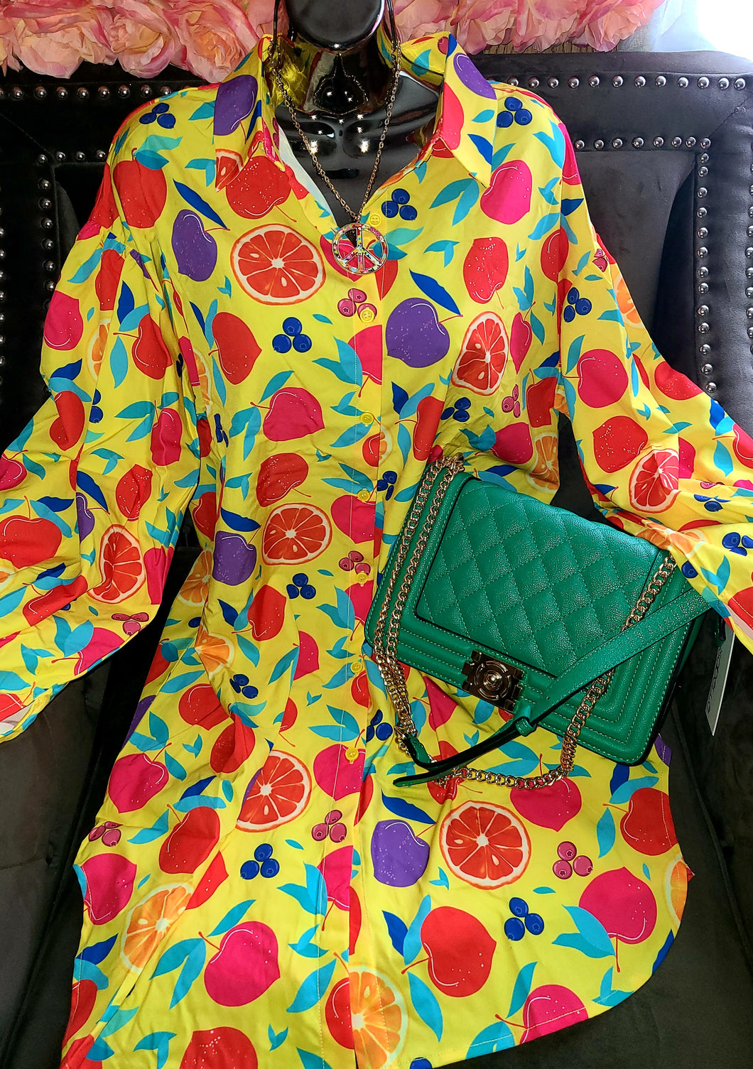 Ms. Tabitha Vibrant Shirt Dress
